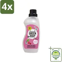 Marcel's Green Soap - Wasverzachter - Patchouli & Cranberry - Zachte frisheid - 30 Wasbeurten - 750 ml - Voordeelverpakking - 4 stuks - Wasverzachter - Biologisch afbreekbaar