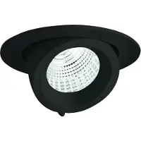 Performance In Lighting LED Inbouwspot Ø100mm | 14W 3000K 1300lm 830 | IP20 Zwart