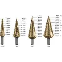 Rotec HSS Trappenboren S.P. TIN Nr.0/9 4,0-12,0 - 4250209