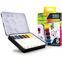 Golden QOR mini - Aquarelverf - Intense Kleuren - 6 Napjes - Pocketbox