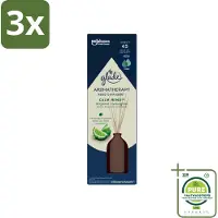 Glade 3 x - Geurstokjes Calm Mind - Aromatherapie Geurverspreiding - 80 ml - Grootverpakking - Geurstokjes - Aromatherapie - Kalmerende Geur - Stressvermindering - Ontspanning
