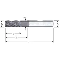 Rotec VHM vario-frees, 'Silver-Line', ø14