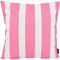 NOVÉE Sierkussen streep roze outdoor | 45 x 45 cm | katoen/polyester