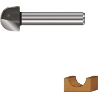 Rotec HM Holprofielfrees | GOLD-LINE | ø12,7 | R=6,35 | d2=8 - 271.20.0635