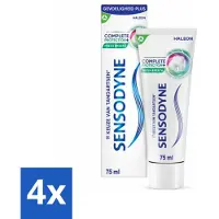 Sensodyne 4 x - Tandpasta - Complete Protection + Fresh Breath - Frisse Adem - 75 ml - Tandpasta Gevoelige Tanden - Tandpasta Frisse Adem - - Mondverzorging - Gevoelige Tanden