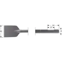 Rotec 6-kant Asfaltbeitel 90x400mm 6-kant ø19,0 met uitsparing - 2153535