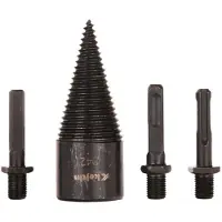 GEKO 42mm houtboor - koolstofstaal - inclusief 3 adapters - praktische opbergcase