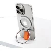 Rixus RXPH20SO Mobile Phone Holder With MagSafe Silver And Orange