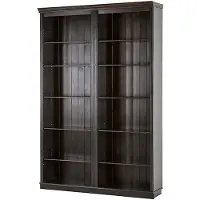 Notio Living Anita - Boekenkast in donkerbruin grenen (223 x 148 x 34 cm)