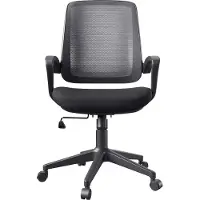 Notio Living Marvin-Bureaustoel - Zwart Stof