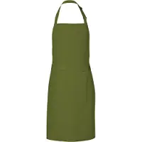 Link Kitchen Wear Grillschort met zak - Olive - 85 x 72 cm -