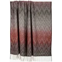 Most - Wollen plaid Manoria Alba - 100% Nieuw-Zeelandse wol - 140 x 200 cm - multicolor rood