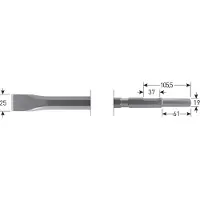 Rotec 6-kant Plattebeitel 25x600mm 6-kant ø21,0 / ø19x66 - 2154013