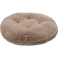 Animal Boulevard CHAMPS-ELYSEES Puff Kussen – Donut - Hondenmand – Kattenmand – Super Zacht Imitatiebont – Afneembare & Wasbare Hoes – Kleur: Mokka – Maat M: ⌀76x18 cm