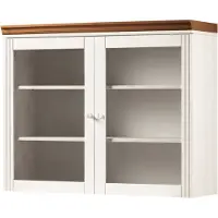 Notio Living Anita-Wandkast - Wit/Honing Grenen