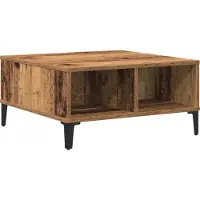 vidaXL Salontafel Oud Hout 60 x 60 x 30 cm