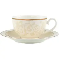 Villeroy & Boch Anmut Espressokopje Met Schotel - Espressokopjes Beenderporselein White - 24502 + 24505