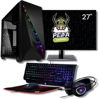 Peta Gaming Set- Ryzen 5 5500GT - 16GB RAM - 1.0TB SSD - Nvidia GeForce RTX5060Ti 8GB - WiFi - Windows 11 Pro (GamePC + 27" FullHD monitor + toetsenbord + muis)