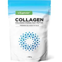 Vit4ever Collageen poeder 500 gram - Premium: 100% rundercollageenhydrolysaat peptiden van Peptolap Light - Smaakloos - Zonder toevoegingen - Collageen type 1 & 3 |