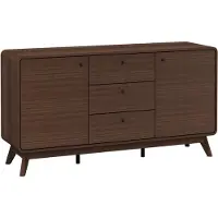 Loft 24 Cassie-Dressoir - 2-deurs 3-laden - Notenhoutlook