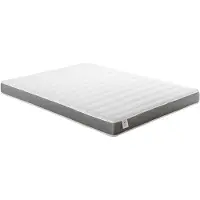 Vente-unique Set 160 x 200 cm bedbodem met opbergruimte, wit + matras van HD-schuim met vormgeheugen en ademende 3D-strook, 18 cm dik - HEAVEN van YSMÉE