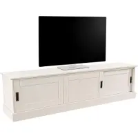 Loft 24 Tv-meubel Schröder Commode met 3 schuifdeuren, van massief dennenhout