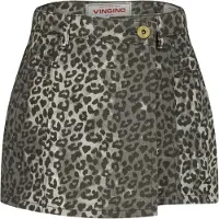 Vingino Daniela Leopard Meisjes Broek - Dark Grey Vintage