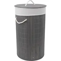 Nordisk Nordis - Grijze Bamboe Wasmand - Grijs - 35 cm x 60 cm
