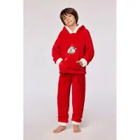 Woody huispak unisex - rood - kat Kerst - 253-18-CHA-M/407 - maat L