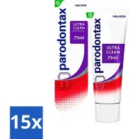 Parodontax 15 x - Tandpasta - Ultra Clean - Tegen Bloedend Tandvlees - 75 ml - Bloedend Tandvlees - Tandpasta - Tandplak - Gezond Tandvlees - Fluoride