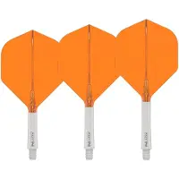 Red Dragon Nitro Flite White and Orange - Dart Flights