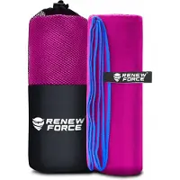 Renew Force Quick-Dry Microvezel Handdoek XXL 180×100 cm – Paars