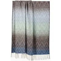 Most - Wollen plaid Manoria Acqua - 100% Nieuw-Zeelandse wol - 140 x 200 cm - multicolor blauw