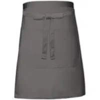 Link Kitchen Wear Bakkerssloof met zak - Dark Grey - 50 x 90 cm -
