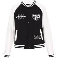 Mymo Sweatvest zwart / offwhite