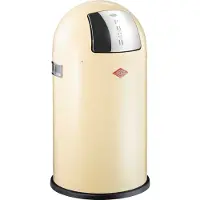 Wesco Pushboy Prullenbak | 50 Liter | Metaal - Amandel | Vuilnisbak - Made in Germany