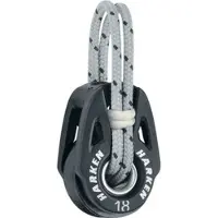 Harken Fly Narrow Head Pulley 18 Mm Zwart