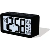 Techno Line WT496 Wekker Zendergestuurd Zwart Alarmtijden 5