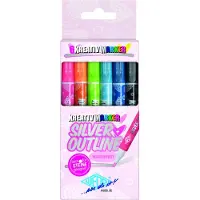 Wedo Creative Outline Markers 6-pak Zilver