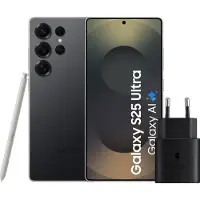 Samsung Galaxy S25 Ultra 256GB Zwart 5G + Oplader 25 Watt Zwart