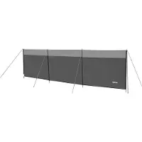 Abbey camp Windscherm - Polyester - 500 x 140 cm - Grijs/Lichtgrijs