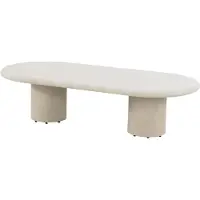 4 Seasons Outdoor Hampton lounge tuintafel ovaal mortex beige 140x65xH35 cm