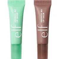 e.l.f. elf. Squeeze Me More Lip Balm Duo Hydraterende balsem voor een pure kleurtint Gemaakt met hyaluronzuur Veganistisch en dierproefvrij Munt en choc