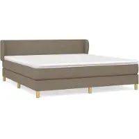 Syfax Boxspring met matras stof taupe 160x200 cm