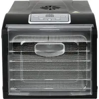 LUND Voedsel droger - Maandag - 6 roestvrijstalen platen - 420-500W - Temperatuur 35-70C - Timer 0,5-19,5u