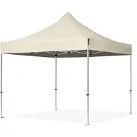 TOOLPORT 3x3 m Easy up partytent, PROFESSIONAL alu 40mm, crème