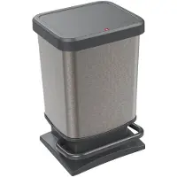 Rotho Paso pedaalemmer - prullenbak 20L - BPA vrij - grijs