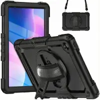IMoshion Tablet Cover met hand- en schouderstrap voor de Lenovo Tab M10 Plus (3rd gen) - Zwart