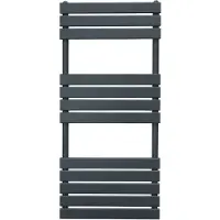 MonsterShop Platte Paneel Handdoekradiator – 1200mm x 500mm – Grijs