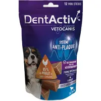VETOCANIS DentActiv - 12 Sticks - VETOCANIS - Mini Mondhygiëne Sticks met Kip voor Honden 2-15kg